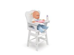 Doll High Chair - White Rose Doll High Chair - White Rose