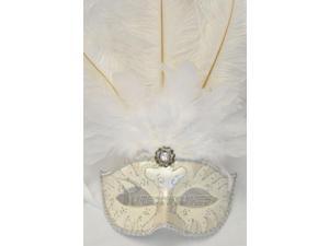 Colombina Swan Princess Feather Mask (White) Colombina Swan Princess Feather Mask (White)