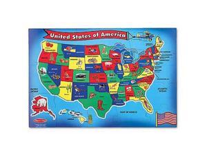 Melissa & Doug : United States Map Floor Puzzle (51 Pcs) Melissa & Doug : United States Map Floor Puzzle (51 Pcs)
