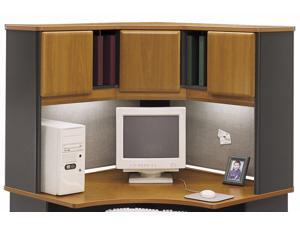 Corner Hutch in Medium Cherry - Series A Corner Hutch in Medium Cherry - Series A