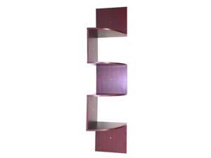 Modern Staggering Corner Bookshelf in Cherry Modern Staggering Corner Bookshelf in Cherry