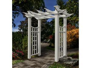 Fairfield Pathway Arbor w Trellis Side Panels Fairfield Pathway Arbor w Trellis Side Panels