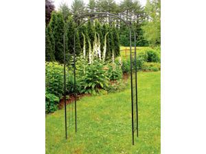 Simple Metal Arbor with Ivy Trellis Simple Metal Arbor with Ivy Trellis