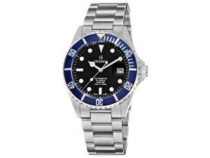 Grovana Mens Diver Black Dial Blue Bezel Automatic Watch Grovana Mens Diver Black Dial Blue Bezel Automatic Watch