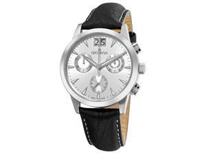 Grovana Mens Silver Chronograph Dial Quartz Watch Grovana Mens Silver Chronograph Dial Quartz Watch