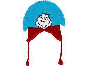 Dr. Seuss The Cat in the Hat Thing One and Thing Two Knit Laplander Peruvian Hat Dr. Seuss The Cat in the Hat Thing One and Thing Two Knit Laplander Peruvian Hat