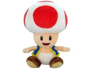 Super Mario Plush Toad Soft Stuffed Plush Toy by Sanei - 6" Super Mario Plush Toad Soft Stuffed Plush Toy by Sanei - 6"