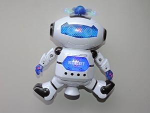 Digital Dancing Warrior Robot Toy Figure w/ Colorful Rotating Lights, Music, Dancing Action, 360 Degree Spins Digital Dancing Warrior Robot Toy Figure w/ Colorful Rotating Lights, Music, Dancing Action, 360 Degree Spins
