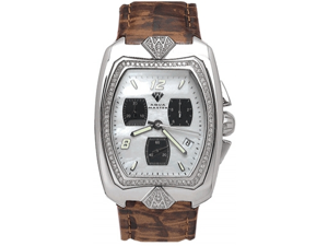 Aqua Master Men's Aqua-Diamond One Row Diamond Watch, 1.25 ctw Aqua Master Men's Aqua-Diamond One Row Diamond Watch, 1.25 ctw
