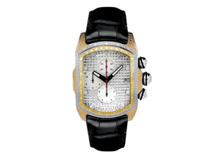 Aqua Master Men's Diamond-Cut Rectangular Bubble Loop Diamond Watch Aqua Master Men's Diamond-Cut Rectangular Bubble Loop Diamond Watch