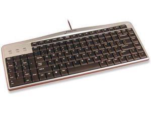 Evoluent Mouse-Friendly USB Keyboard (KB1) - Black/Silver Evoluent Mouse-Friendly USB Keyboard (KB1) - Black/Silver