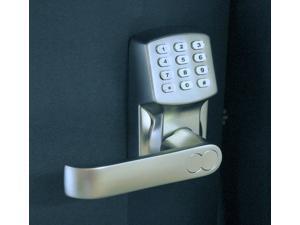 Electronic Keyless Door Lock Set - Satin Nickel (For Left-Hinged Doors Only) Electronic Keyless Door Lock Set - Satin Nickel (For Left-Hinged Doors Only)