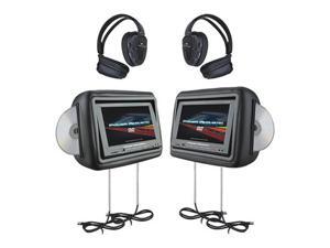 Power Acoustik HDVD-9BK 8.8-Inch Pre-Loaded Universal Headrest Monitors with Twin DVD Combo and Headphones (Black) Power Acoustik HDVD-9BK 8.8-Inch Pre-Loaded Universal Headrest Monitors with Twin DVD Combo and Headphones (Black)