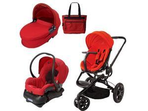 Quinny CV078BHR Moodd Stroller Travel System and Dreami Bassinet in Red Envy with Diaper Bag Quinny CV078BHR Moodd Stroller Travel System and Dreami Bassinet in Red Envy with Diaper Bag