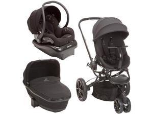 Quinny Moodd Stroller Travel System and Bassinet in Black Devotion Quinny Moodd Stroller Travel System and Bassinet in Black Devotion