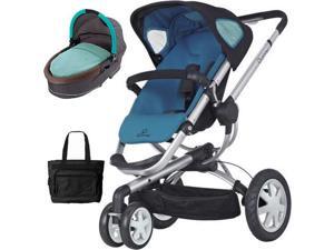 Quinny - Buzz 3 Stroller with Bassinet and Bag - Blue Quinny - Buzz 3 Stroller with Bassinet and Bag - Blue