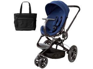 Quinny CV078BFP Moodd Stroller in Blue Reliance With a Diaper Bag Quinny CV078BFP Moodd Stroller in Blue Reliance With a Diaper Bag