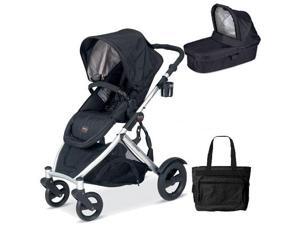 Britax U281772KIT5 B-Ready Stroller and Bassinett with Diaper Bag - Black Britax U281772KIT5 B-Ready Stroller and Bassinett with Diaper Bag - Black