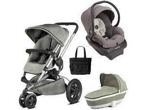 Quinny - Buzz Xtra Travel System with Bassinet and Bag - Natural Grey Quinny - Buzz Xtra Travel System with Bassinet and Bag - Natural Grey