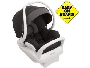 Maxi-Cosi IC164BIZ - Mico Max 30 Infant Car Seat White Collection w Baby on Board Sign - Devoted Black Maxi-Cosi IC164BIZ - Mico Max 30 Infant Car Seat White Collection w Baby on Board Sign - Devoted Black