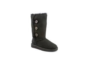 Ugg Australia Bailey Button Triplet Youth US 1 Black Winter Boot Ugg Australia Bailey Button Triplet Youth US 1 Black Winter Boot