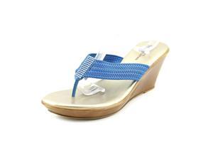White Mountain Ray Women US 10 Blue Wedge Sandal White Mountain Ray Women US 10 Blue Wedge Sandal