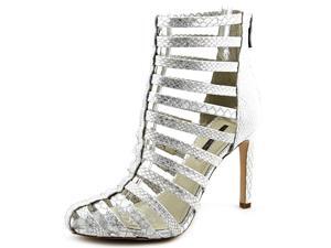 BCBGeneration Conga Women US 8 Silver Peep Toe Ankle Boot BCBGeneration Conga Women US 8 Silver Peep Toe Ankle Boot