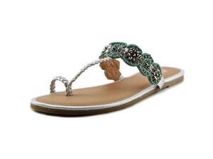 Yellow Box Jamaica Women US 8.5 Silver Thong Sandal Yellow Box Jamaica Women US 8.5 Silver Thong Sandal