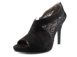 Moda Spana Abel Women US 11 Black Peep Toe Bootie Moda Spana Abel Women US 11 Black Peep Toe Bootie