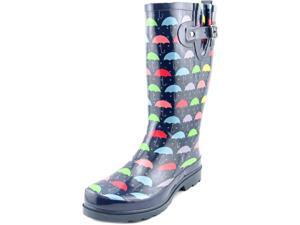 Western Chief Umbrella Days Women US 8 Blue Rain Boot Western Chief Umbrella Days Women US 8 Blue Rain Boot