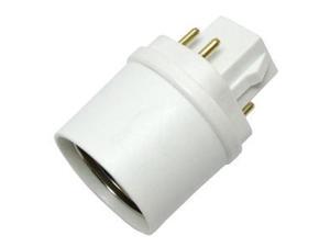 General 00910 - 4-Pin G24q/GX24q to Medium Screw (E26) Adapter (G24q/GX24q to E26 Adapter LH0910) General 00910 - 4-Pin G24q/GX24q to Medium Screw (E26) Adapter (G24q/GX24q to E26 Adapter LH0910)