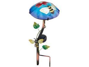 Regal Art & Gift 10638 - 15.75" x 6.5" Bee Mushroom Stake Solar LED Light Regal Art & Gift 10638 - 15.75" x 6.5" Bee Mushroom Stake Solar LED Light