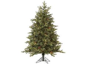 Vickerman 32799 - 14' x 121" Rocky Mountain Fir 3,400 Clear DuraLit Miniature Lights with Pine Cones Christmas Tree (A145796) Vickerman 32799 - 14' x 121" Rocky Mountain Fir 3,400 Clear DuraLit Miniature Lights with Pine Cones Christmas Tree (A145796)