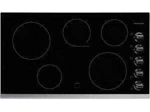 36" Smoothtop Electric Cooktop with 5 Cooking Zones, Keep Warm Zone, Hot Surface Indicator, "On" Indicator, Black Ceramic Glass and Ready-Select Controls: Stainless Steel 36" Smoothtop Electric Cooktop with 5 Cooking Zones, Keep Warm Zone, Hot Surface Indicator, "On" Indicator, Black Ceramic Glass and Ready-Select Controls: Stainless Steel
