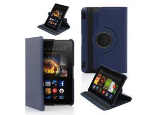 GEARONIC ™ 360 Degree Rotating PU Leather Case Smart Cover With Swivel Stand for New 2013 Amazon Kindle Fire HDX 7 7.0" - Dark Blue GEARONIC ™ 360 Degree Rotating PU Leather Case Smart Cover With Swivel Stand for New 2013 Amazon Kindle Fire HDX 7 7.0" - Dark Blue