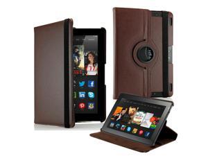 GEARONIC ™ 360 Degree Rotating PU Leather Flip Case With Swivel Stand for New Kindle Fire HDX 8.9" - Brown GEARONIC ™ 360 Degree Rotating PU Leather Flip Case With Swivel Stand for New Kindle Fire HDX 8.9" - Brown
