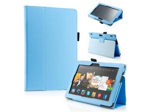 GEARONIC ™ PU Leather Folio Cover Flip Smart Case Stand for Amazon Kindle Fire HDX 8.9" 8.9-inch 2013 - Light Blue GEARONIC ™ PU Leather Folio Cover Flip Smart Case Stand for Amazon Kindle Fire HDX 8.9" 8.9-inch 2013 - Light Blue