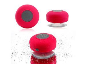 GEARONIC TM Mini Wireless Portable Shower Car Waterproof Bluetooth Handsfree Mic Speaker with Suction Cup - Hot Pink GEARONIC TM Mini Wireless Portable Shower Car Waterproof Bluetooth Handsfree Mic Speaker with Suction Cup - Hot Pink