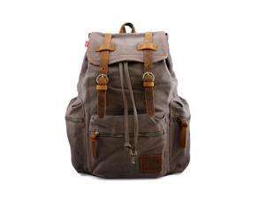 Men's Outdoor Sport Vintage Canvas Military BackBag Shoulder Travel Hiking Camping School Bag Backpack - Army Green Men's Outdoor Sport Vintage Canvas Military BackBag Shoulder Travel Hiking Camping School Bag Backpack - Army Green