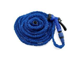 GEARONIC TM Expandable Flexible Stronger Deluxe Garden Water Hose w/ Spray Nozzle - 75ft- Blue GEARONIC TM Expandable Flexible Stronger Deluxe Garden Water Hose w/ Spray Nozzle - 75ft- Blue