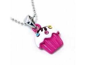 Hot Pink Mini Cupcake Pendant Necklace Fashion Jewelry Hot Pink Mini Cupcake Pendant Necklace Fashion Jewelry
