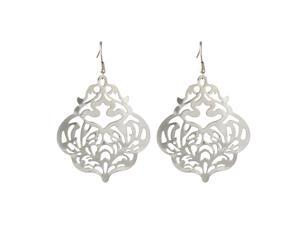 Shiny Silvertone Designer Dangle Earrings Fashion Jewelry Shiny Silvertone Designer Dangle Earrings Fashion Jewelry