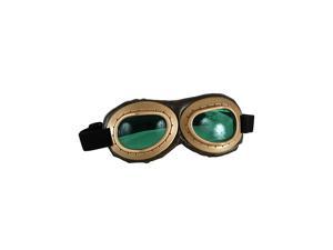 Steampunk Gold/Green Aviator Goggles Steampunk Gold/Green Aviator Goggles
