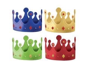 Rainbow Foil Crowns (12 Count) - Party Supplies Rainbow Foil Crowns (12 Count) - Party Supplies