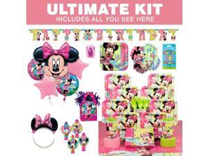 Minnie Birthday Party Ultimate Tableware Kit Serves 8 - Party Supplies Minnie Birthday Party Ultimate Tableware Kit Serves 8 - Party Supplies