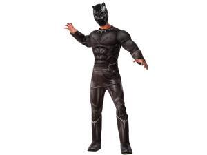 Adult Captain America Civil War Deluxe Muscle Chest Black Panther Costume Adult Captain America Civil War Deluxe Muscle Chest Black Panther Costume