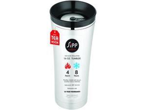 THERMOS NS105BK004 Vacuum Tumbler,16 oz,Black THERMOS NS105BK004 Vacuum Tumbler,16 oz,Black