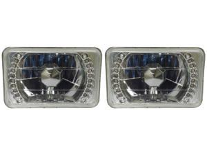 4x6 Euro LED Clear Glass Sealed Beam Conversion Headlights 4656/4651/4666 4x6 Euro LED Clear Glass Sealed Beam Conversion Headlights 4656/4651/4666