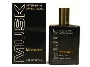 Monsieur Musk Cologne- Aftershave 4.0 Oz / 120 Ml for Men Monsieur Musk Cologne- Aftershave 4.0 Oz / 120 Ml for Men