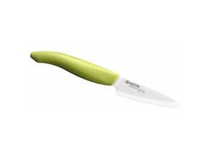 Kyocera Revolution Series Paring Knife, Green Handle - 3-1/7 Inch Kyocera Revolution Series Paring Knife, Green Handle - 3-1/7 Inch
